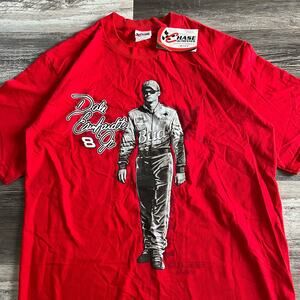 Vintage‎ NWT 2000s Red Chase Authentics NASCAR Dale Earnhardt Jr. T-shirt L NEW
